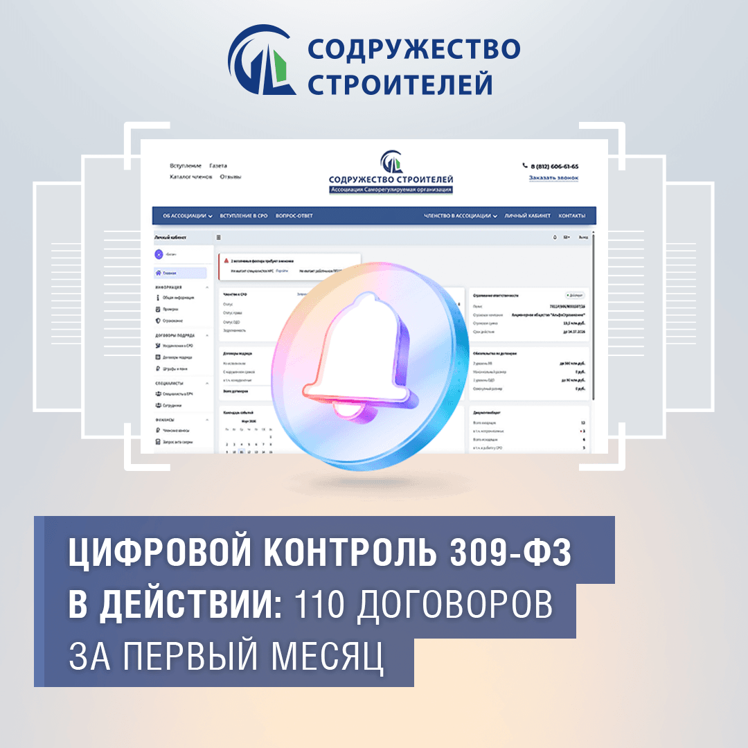 Цифровой контроль 309-ФЗ в действии: 110 договоров за первый месяц